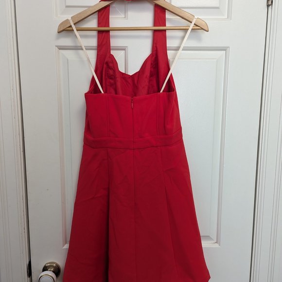 BCBGeneration A-Line Mini Red Dress - Size 6 - Picture 5 of 10